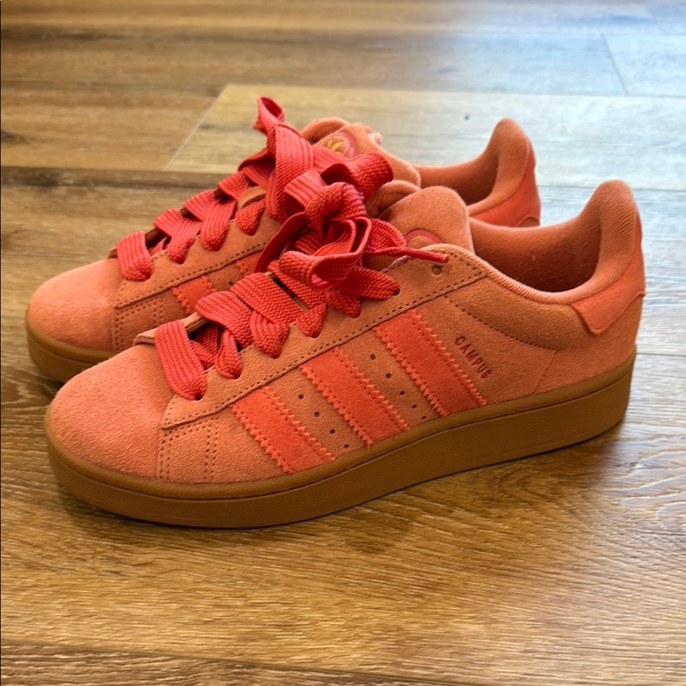 Adidas Pink Campus Sneakers with Shell Toe